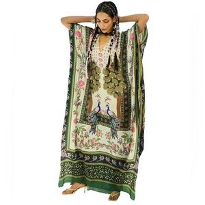 New🌟LIMERICK BY ABIRR N' NANKI
White & Green Printed Kaftan